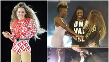Beyonce ant scenos pakvietė dvi gerbėjas ir pati liko be žado pamačiusi, kaip jos &scaron;oka