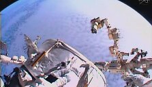 Astronautai vykdo darbus Tarptautinėje kosminėje stotyje