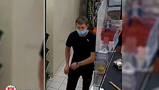Panevėžyje užfiksuotas policijos ie&scaron;komas parduotuvės lankytojas