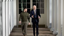 Ukrainos prezidentas V.Zelenskis ir JAV lyderis J.Bidenas Baltuosiuose rūmuose