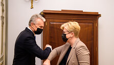 Gitanas Nausėda susitiko su kandidate į ministres pirmininkes Ingrida &Scaron;imonyte