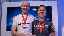 Gediminas Grinius ir Caroline Chaverot