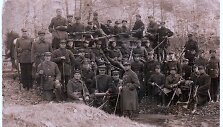 Jiezniečio savanorio Alekso Pranckevičiaus nuotraukoje 1919 m. savanoriai 