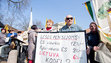 Pensininkams atstovaujančių organizacijų mitingas