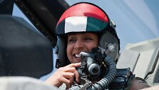 JAE karinėse oro pajėgose tarnaujanti majorė Mariam al-Mansouri 