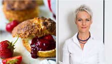 Nida Degutienė ir jos keptos briti&scaron;kos bandelės &bdquo;scones&ldquo;