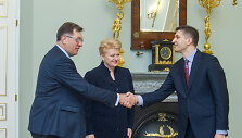 Algirdas Butkevičius, Dalia Grybauskaitė ir Jaroslavas Neverovičius