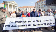 Pensininkams atstovaujančių organizacijų mitingas