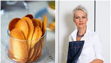 Nida Degutienė ir jos kepti sausainiai &bdquo;Kačių liežuvėliai&ldquo;