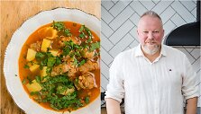 Vytaras Radzevičius ir jo virta ispani&scaron;ka chorizo sriuba
