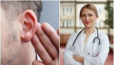 LOR gydytoja Austėja Pečeliūnienė (de&scaron;inėje) &ndash; apie ausų uždegimą