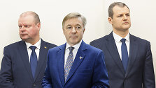 Saulius Skvernelis, Ramūnas Karbauskis, Gintautas Paluckas