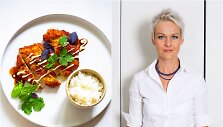 Nida Degutienė ir jos ruo&scaron;tas patiekalas