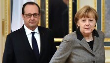 Kijeve aptarti taikos plano susitiko Angela Merkel, Francoise Hollande'as ir Petro Poro&scaron;enka 2015 m. vasario 05 d. 