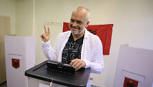 Albanijos socialistas premjeras Edi Rama 