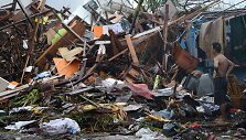 Filipinų Taklobano miestas, nusiaubtas taifūno Haiyan