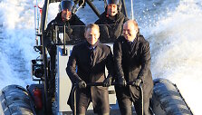Danielis Craigas ir Rory Kinnearas juostos &bdquo;Spectre&ldquo; filmavime