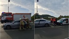 Ant Mindaugo tilto užmigo vairuotojas