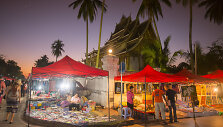 Luangprabango naktinis turgus, Laosas