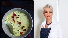 Nida Degutienė ir jos gaminta &bdquo;panna cotta&ldquo;
