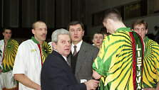 1996 m. Jonas Kazlauskas, Vladas Garastas ir Rimas Kurtinaitis