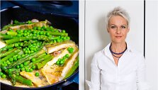 Nida Degutienė ir jos gamintas patiekalas