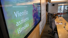 Spaudos konferencijos akimirka
