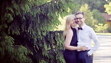 Folkloro &scaron;ventėje Neringoje susituoks klaipėdiečiai Donata ir Valmantas.