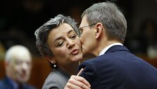Danijos ministrė Margrethe Vestager ir Latvijos finansų ministras Andris Vilks