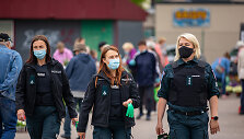 Pareigūnai tikrino, kaip klaipėdiečiai laikosi taisyklių ir dėvi kaukes