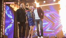 &bdquo;X Faktoriaus&ldquo; teisėjai Saulius Urbonavičius-Samas, Saulius Prūsaitis, Justė Arlauskaitė-Jazzu ir Marijonas Mikutavičius