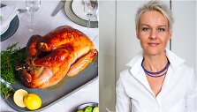 Nida Degutienė ir jos keptas Kalėdinis kalakutas