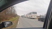 &Scaron;e&scaron;tadienį Kalvarijos savivaldybėje į eismo įvykį pateko traktorius ir trys lengvieji automobiliai.