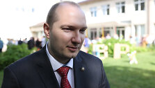 &Scaron;vietimo ministras Gintautas Jak&scaron;tas