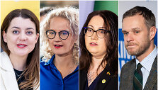 Monika Navickienė, Au&scaron;rinė Armonaitė, Evelina Dobrowolska ir Gabrielius Landsbergis