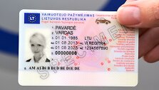 Naujojo pavyzdžio vairuotojo pažymėjimas