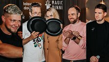 Antanas Jakimavičius, Gediminas Žilinsas su drauge Beatriče, Simonas Urbonas, Paulius Mikolaitis
