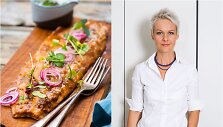 Nida Degutienė ir jos grilyje kepta žuvis
