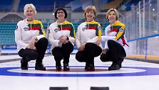 Lietuvos moterų rankinio rinktinė: Eglė Čepulytė, Jolanta &Scaron;ulinskienė, Gaiva Valatkienė ir Rasa Veronika Jasaitienė