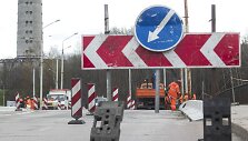 Tvarkomas viadukas Karolini&scaron;kėse.