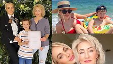 Oksana Pikul su mama Laimute ir sūnumi Dominyku