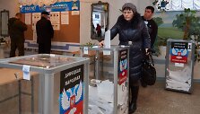 Rinkimai Donecke, Ukrainoje. 