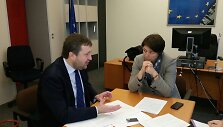 Antanas Guoga ir Violeta Bulc