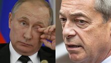 Vladimiras Putinas ir Nigelas Farage'as