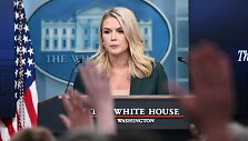 Baltųjų rūmų spaudos sekretorė Karoline Leavitt / MANDEL NGAN / AFP