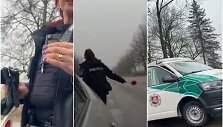 Vairuotojo susidūrimo su policija epizodai