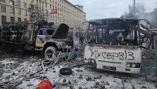 Kijeve sudegęs sunkvežimis ir autobusas