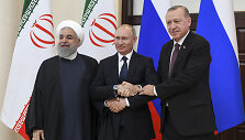 Hassanas Rouhani, Vladimiras Putinas ir Recepas Tayyipas Erdoganas