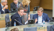 Gabrielius Landsbergis ir Ramūnas Karbauskis