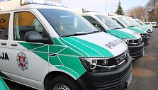 Naujieji Kauno apskrities policijos automobiliai i&scaron;riedėjo į gatves